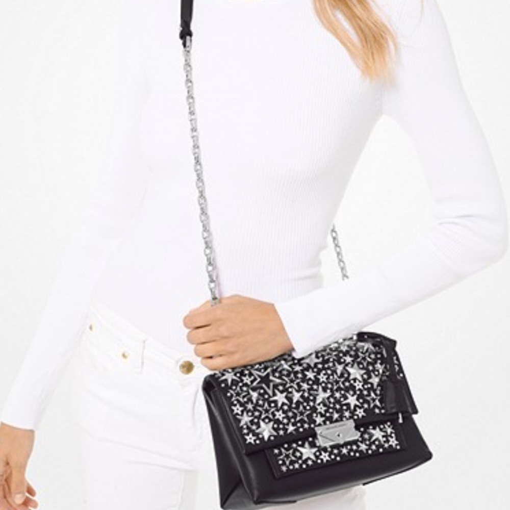 Michael Kors Star studded Cece chain shoulder bag - Picture 12 of 16